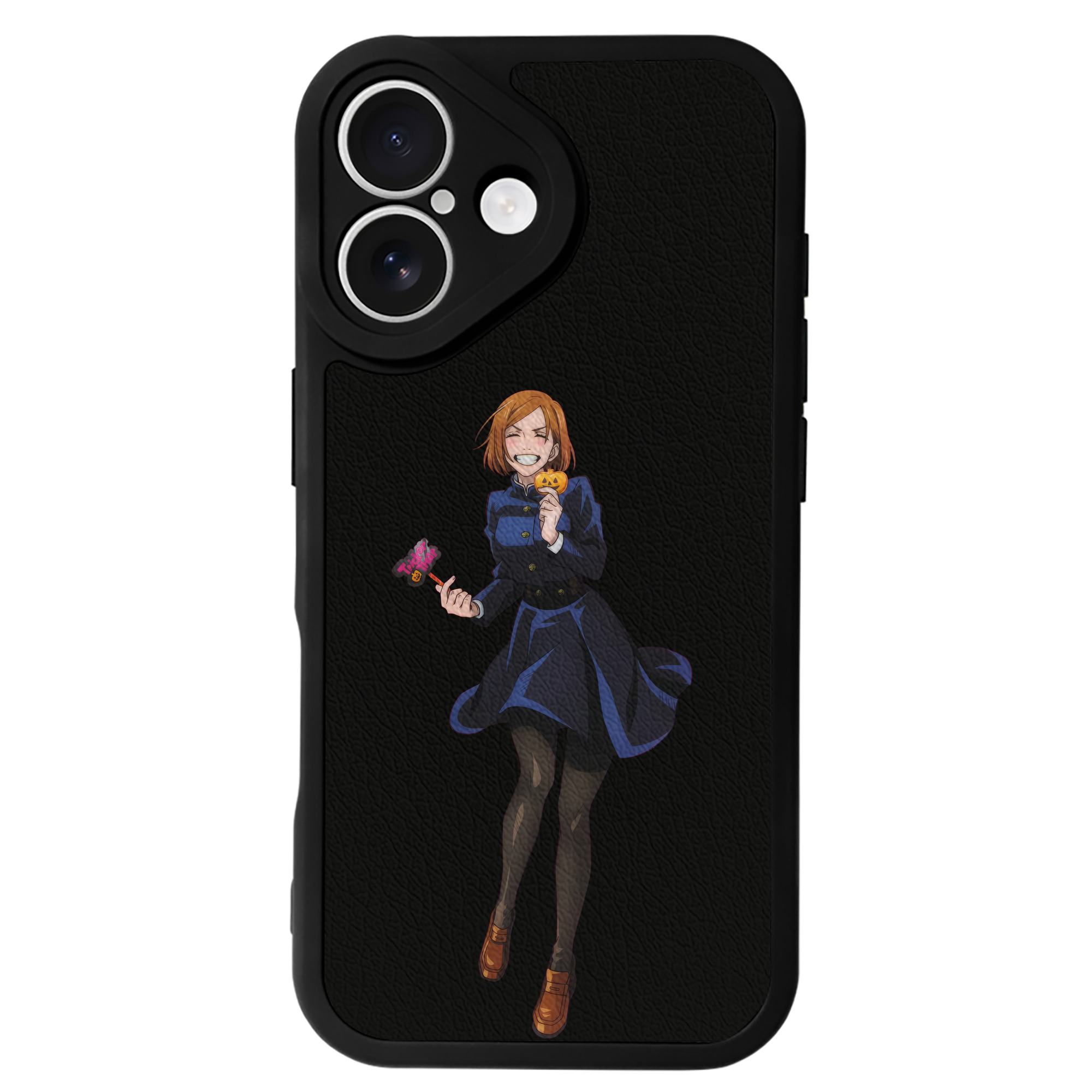 （画像用） 呪術廻戦 Jujutsu Kaisen 【iPhone 16シリーズ対応】シリコンスマホケース（レザー調） 材質：シリコン